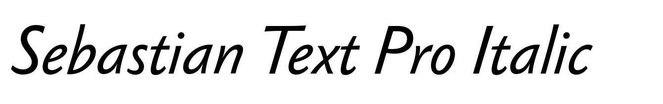 Sebastian Text Pro Italic